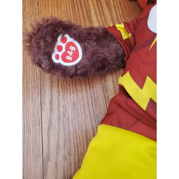 Brown Build-A-Bear Stuffed Animal Plush The Flash Outfit Wired Arms Sound‎ JL - Picture 5 of 13